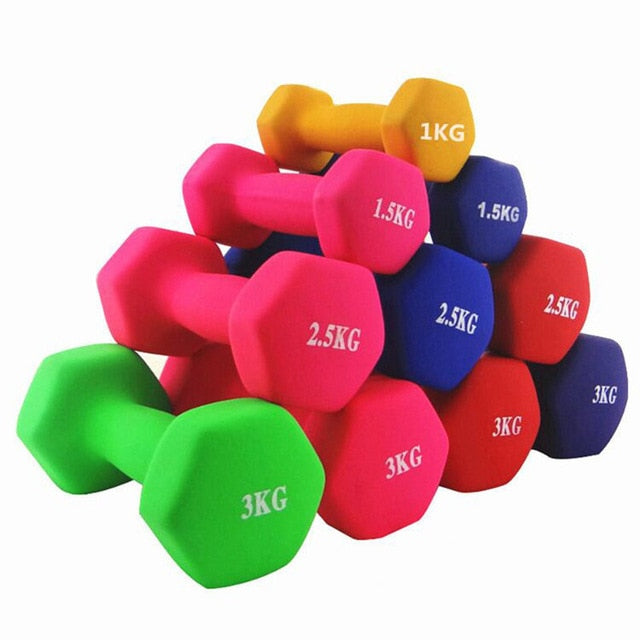 Fitness dumbells are for both men and women