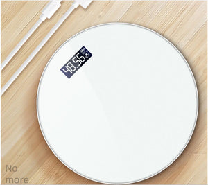 Round Body Index Electronic Smart Weighing Scales Bathroom Body Scale Digital Human Weight White Mi Scales Floor Lcd Display