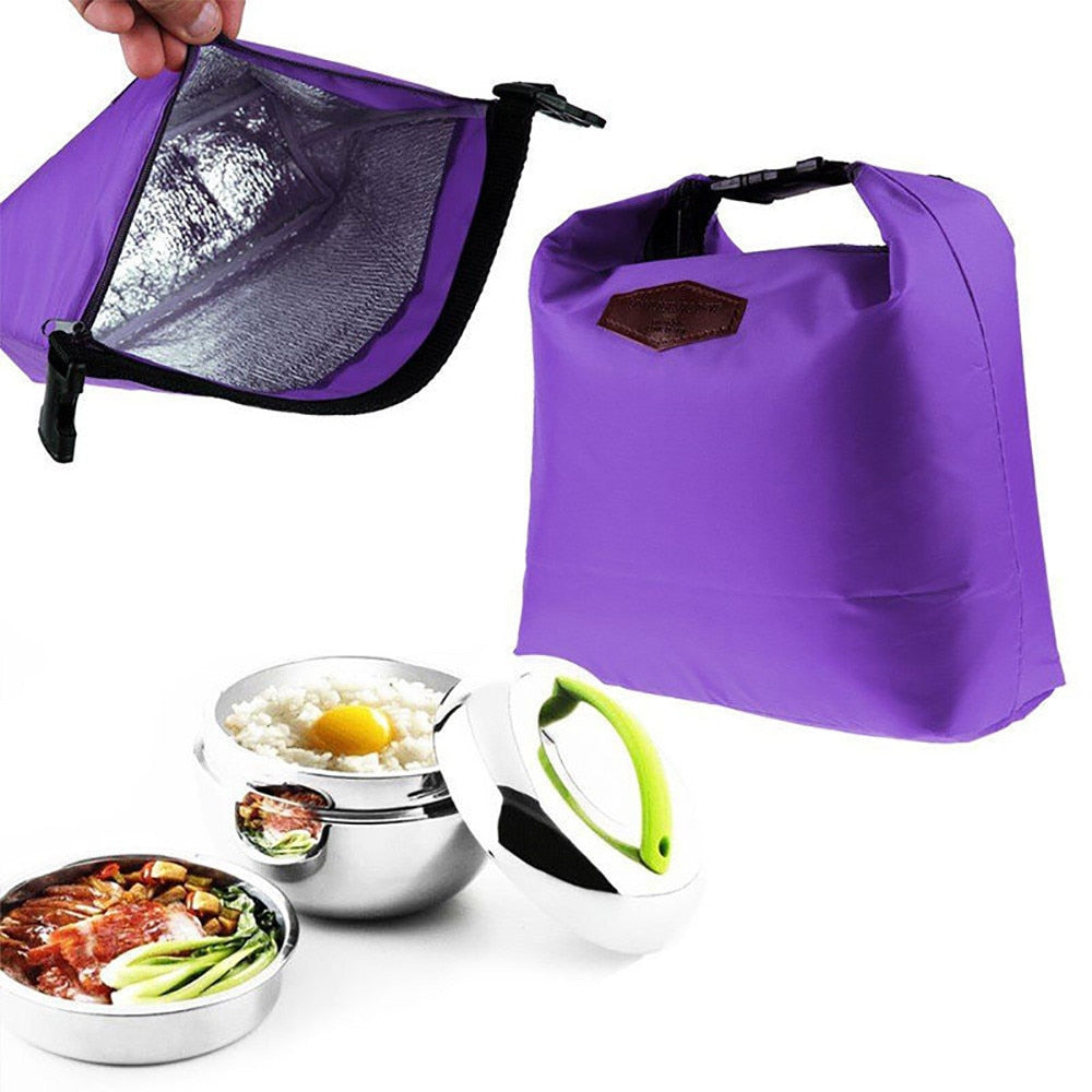 New Waterproof Thermal Cooler Insulated Lunch Bags Portable Tote Storage Picnic Bags