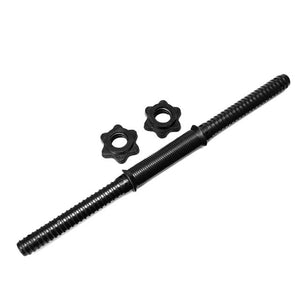 Dumbbell Bars for Exercise Collars Weight Lifting Standard Adjustable Threaded Dumbbell Handles 45cm
