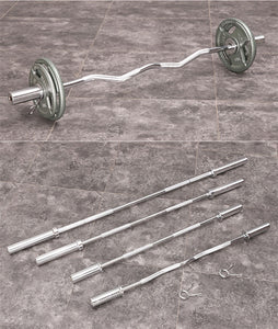 straight and curved barbell pole big hole fitness equipment