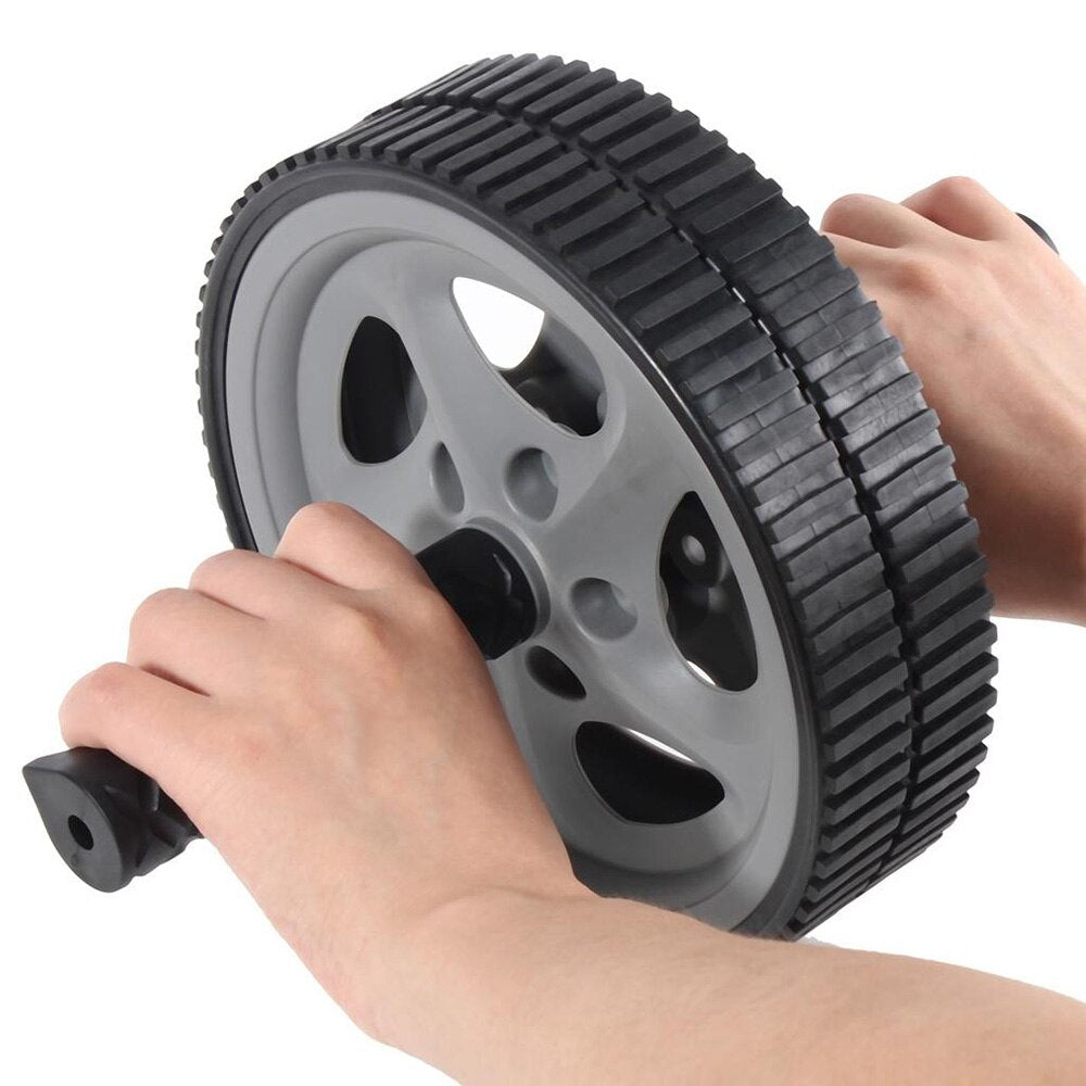 Dual ABS Wheel Abdominal Roller Workout Exercise