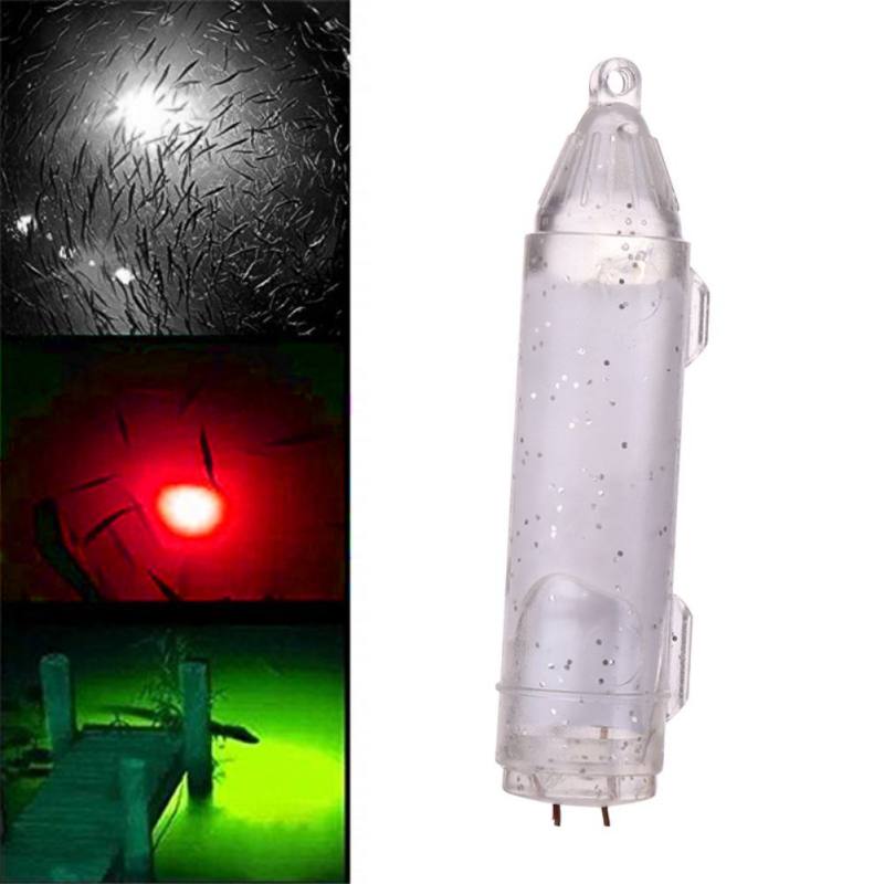 Mini Underwater Fishing Light Fish Luring Lighting LED Deep Drop Underwater Eye Shape Fishing Squid Fishing Bait