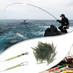 100pcs Terminal Anti Tangle Sleeves Connect with Hooks Carp Fishing Accessories Carp Fishing Rubber Anti Tangle Sleeves fishBait