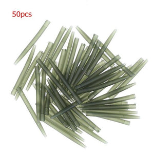 100pcs Terminal Anti Tangle Sleeves Connect with Hooks Carp Fishing Accessories Carp Fishing Rubber Anti Tangle Sleeves fishBait