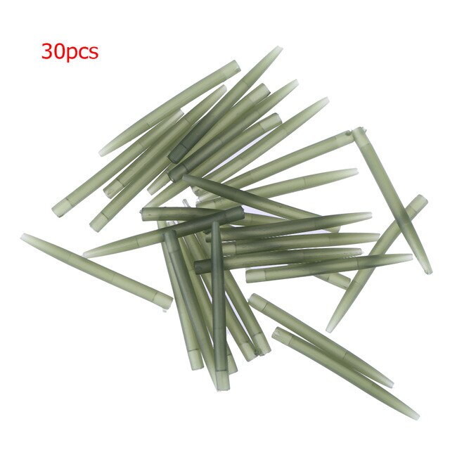 100pcs Terminal Anti Tangle Sleeves Connect with Hooks Carp Fishing Accessories Carp Fishing Rubber Anti Tangle Sleeves fishBait