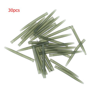 100pcs Terminal Anti Tangle Sleeves Connect with Hooks Carp Fishing Accessories Carp Fishing Rubber Anti Tangle Sleeves fishBait
