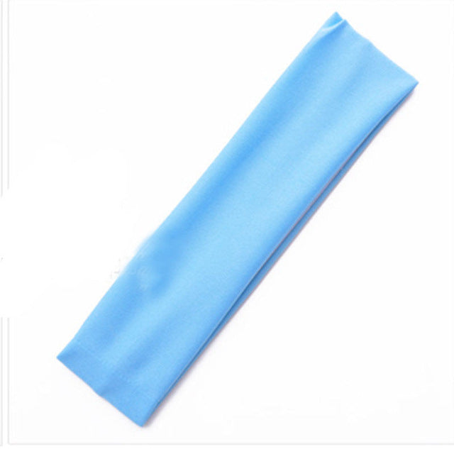 Soft Women Girl Yoga Sport Terylene Elastic Hairband Headband New Hair Band Sport Headband Yoga Fitness Equipment Accessories