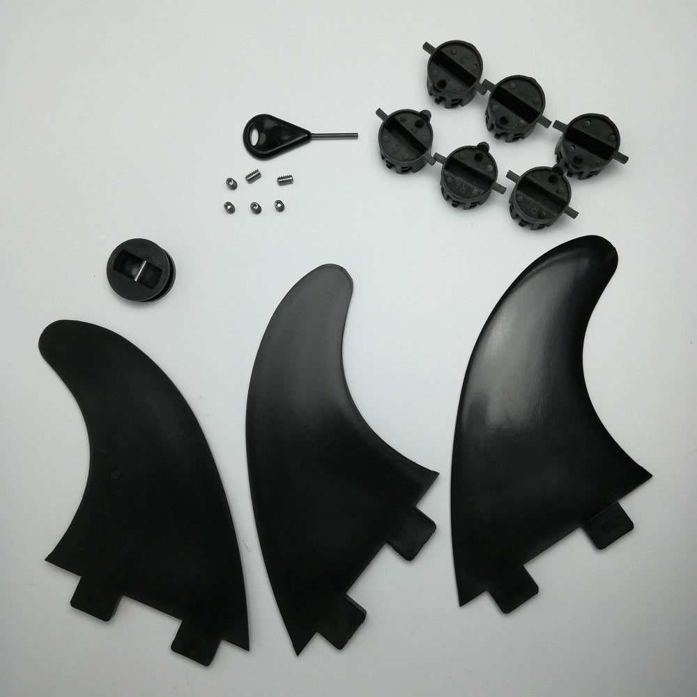 Fcs Surfboard Fins Surf Fin Surfing Fins Medium Size Thrusters With Accessories Leash Plug Fin Plugs Screw & Key (3pcs)