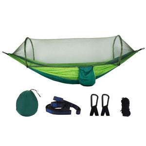 Portable Outdoor Camping Hammock with Mosquito Net Parachute Fabric Tent Backpacking Travel Survival Hunting Sleeping Bed hot