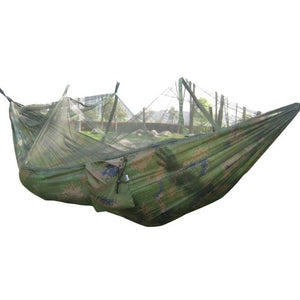 Portable Outdoor Camping Hammock with Mosquito Net Parachute Fabric Tent Backpacking Travel Survival Hunting Sleeping Bed hot